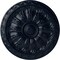 Ekena Millwork Kirke Ceiling Medallion (Fits Canopies up to 3 3/4"), Hand-Painted Midnight Dream, 15 3/4"OD x 5/8"P CM16KIMDF - alternate 1